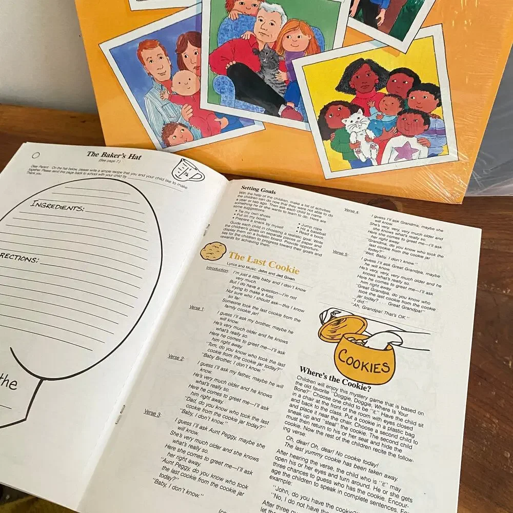 Vintage 1989 Families Sing & Learn Vinyl Record